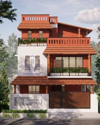 Premium house elevation design by buildAhome in Bangalore