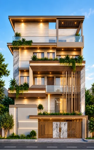 Premium house design by buildAhome in Bangalore