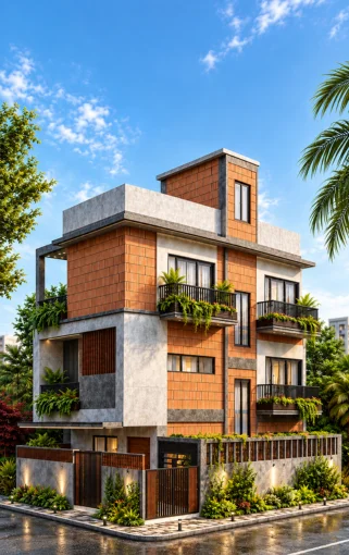Unique modern house elevation design by buildAhome